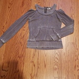 Cold shoulder sweatshirt